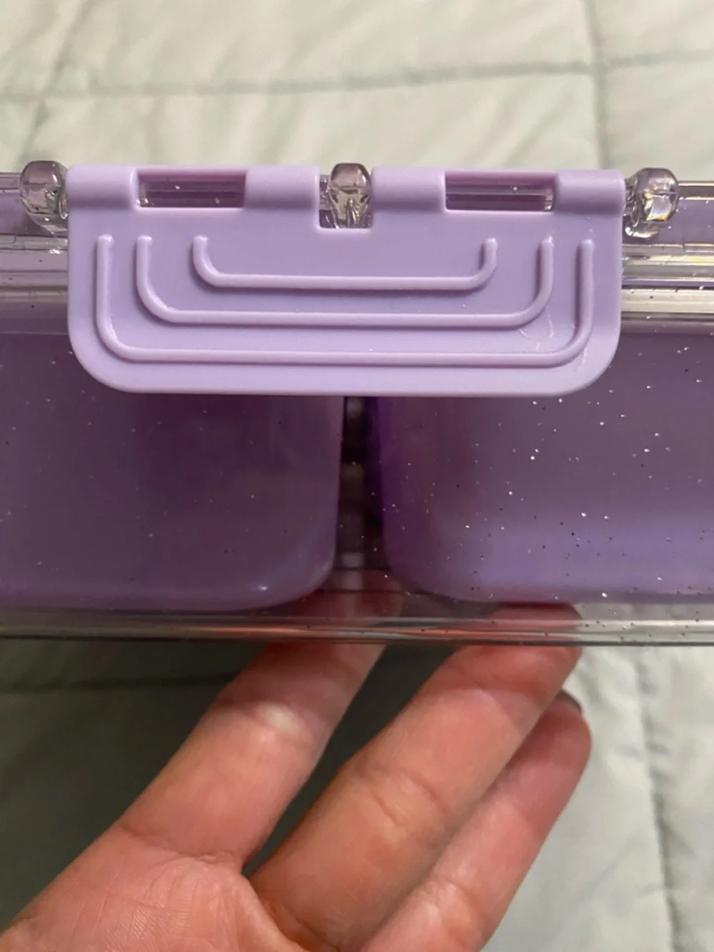 CWC Lavender Snack Box - 8-Compartment Food Storage - Picture 6 of 6